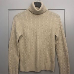 J. Crew Cable Knit Sweater in Ivory